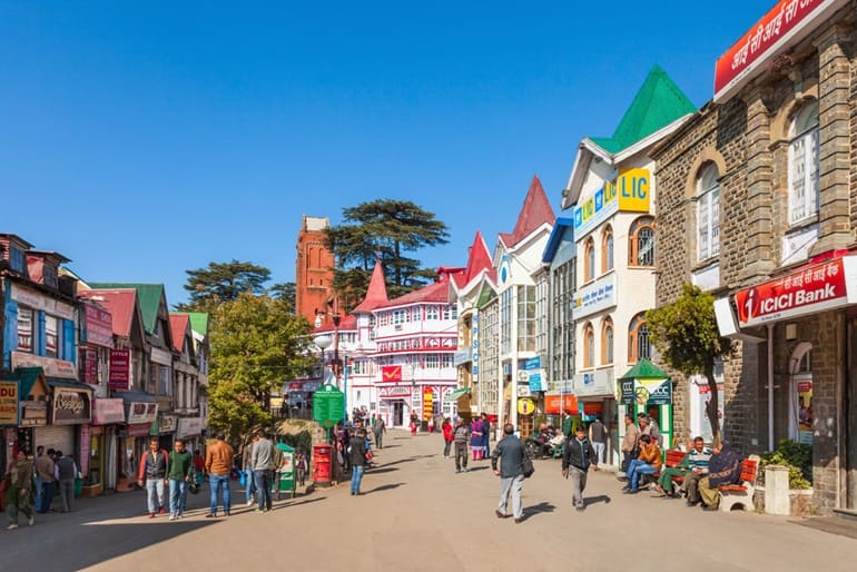 Mall Road Shimla Mein Ghumne Ke Liye Khubsurat Paryatan Sthal